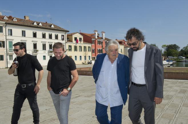 Mujica fue la estrella del fin de semana en Venecia